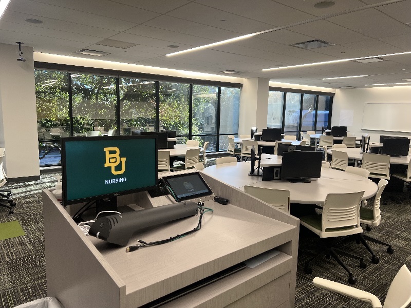 Classroom 203 podium view